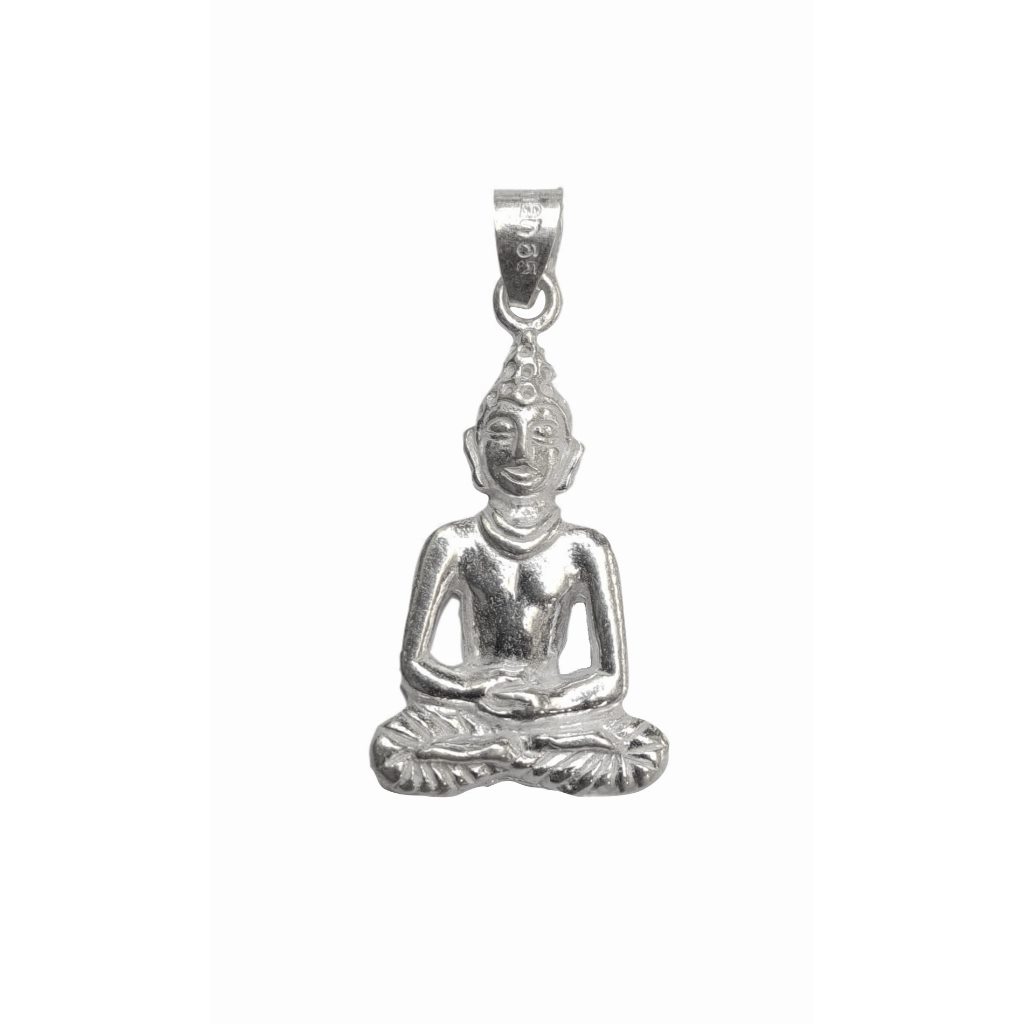 Solid Pure 925 Fine Silver Gautam Buddha Design Pendants