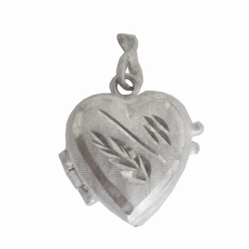 Solid Pure 925 Fine Silver Heart Design Lockets