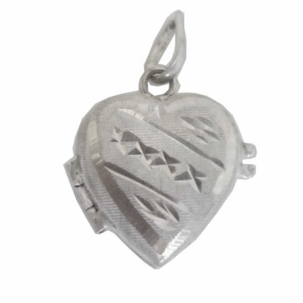 Solid Pure 925 Fine Silver Heart Design Lockets