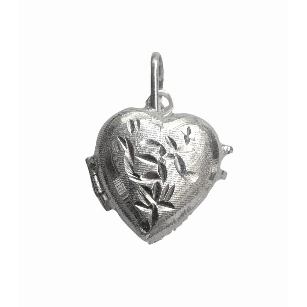 Solid Pure 925 Fine Silver Heart Design Lockets