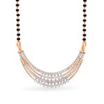 IGI Certified Natural Diamond Design Pendant 14K/18K Fine Rose Gold