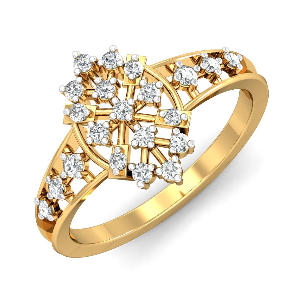 IGI Certified Natural Diamond Women's Ring 14K/18K Fine Yellow Gold