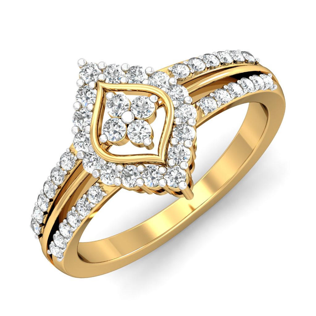 IGI Certified Natural Diamond Women's Ring 14K/18K Fine Yellow Gold