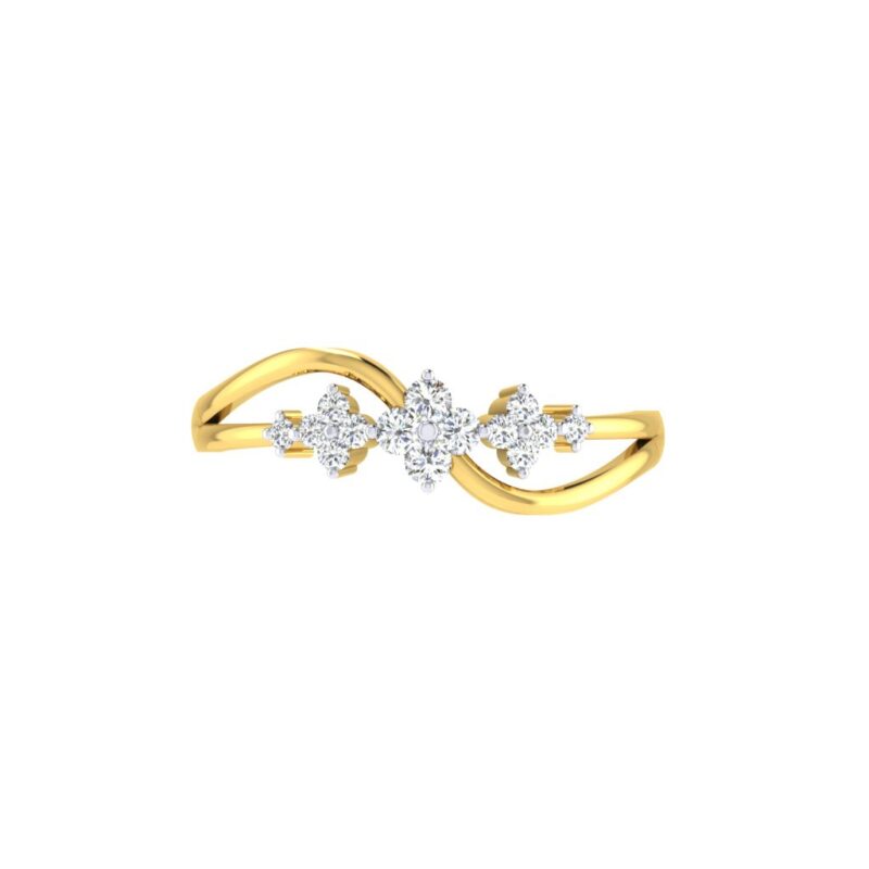 IGI Certified Natural Diamond Women's Ring 14K/18K Fine Yellow Gold