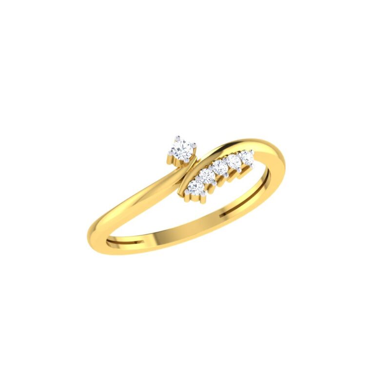 IGI Certified Natural Diamond Women's Ring 14K/18K Fine Yellow Gold