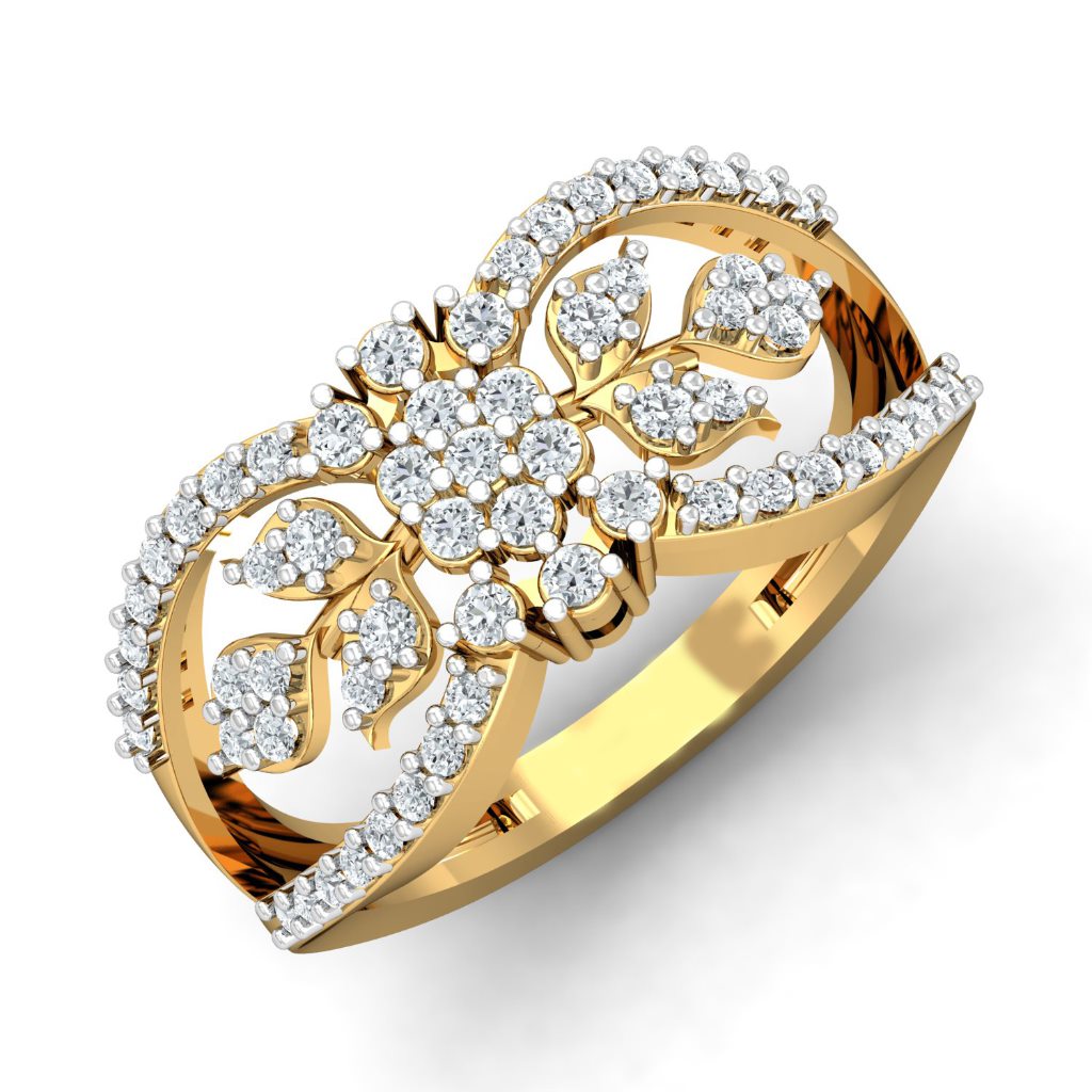 IGI Certified Natural Diamond Women's Ring 14K/18K Fine Yellow Gold