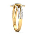 IGI Certified Natural Diamond Women's Ring 14K/18K Fine Yellow Gold