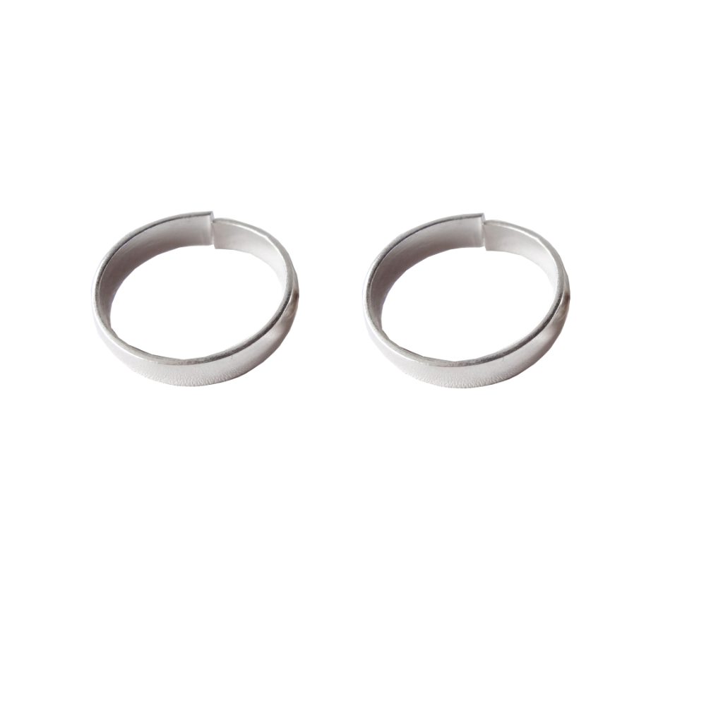 Solid 925 Sterling Silver Stunning Plane Simple Design Toe Ring Pair For Women