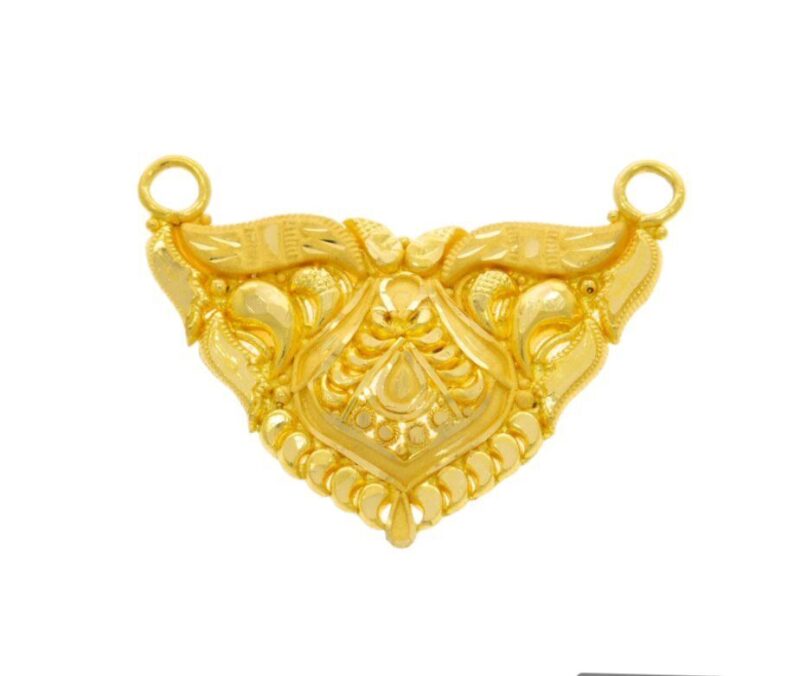 22K/18K Real Certified Fine Yellow Gold Beauteous Mangalsutra Pendant