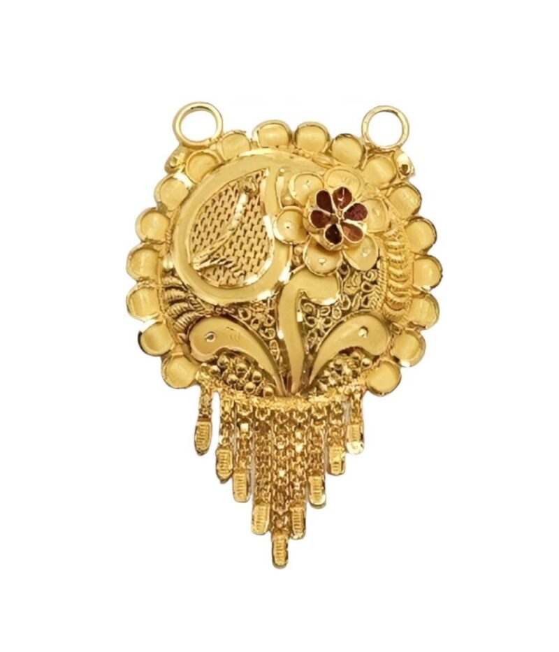 22K/18K Real Certified Fine Yellow Gold Beauteous Mangalsutra Pendant