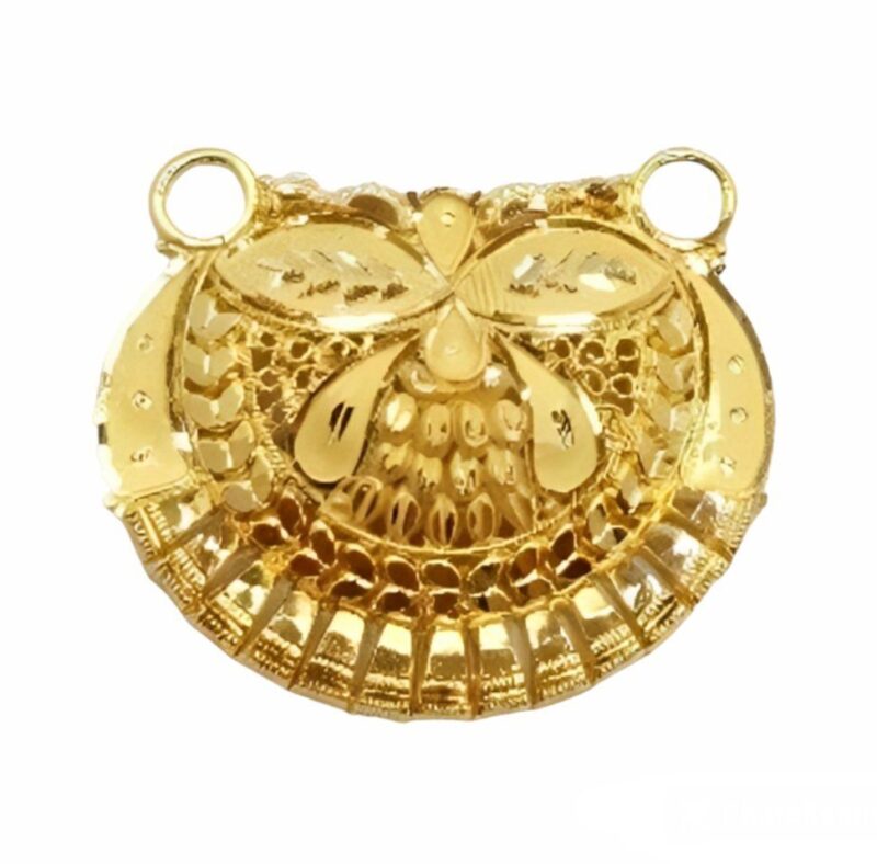 22K/18K Real Certified Fine Yellow Gold Beautiful Mangalsutra Pendant