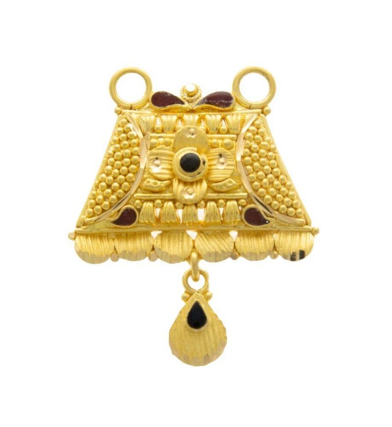 22K/18K Real Certified Fine Yellow Gold Gorgeous Mangalsutra Pendant