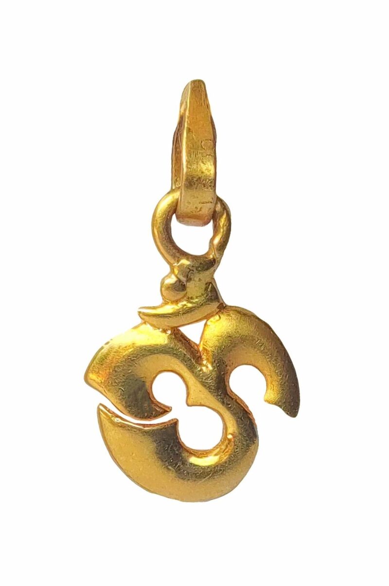 22K/18K Real Certified Fine Yellow Gold Abstract Mens Pendant