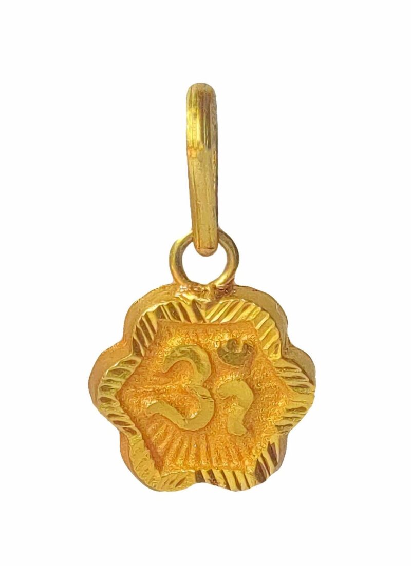 22K/18K Real Certified Fine Yellow Gold Divine Mens Pendant