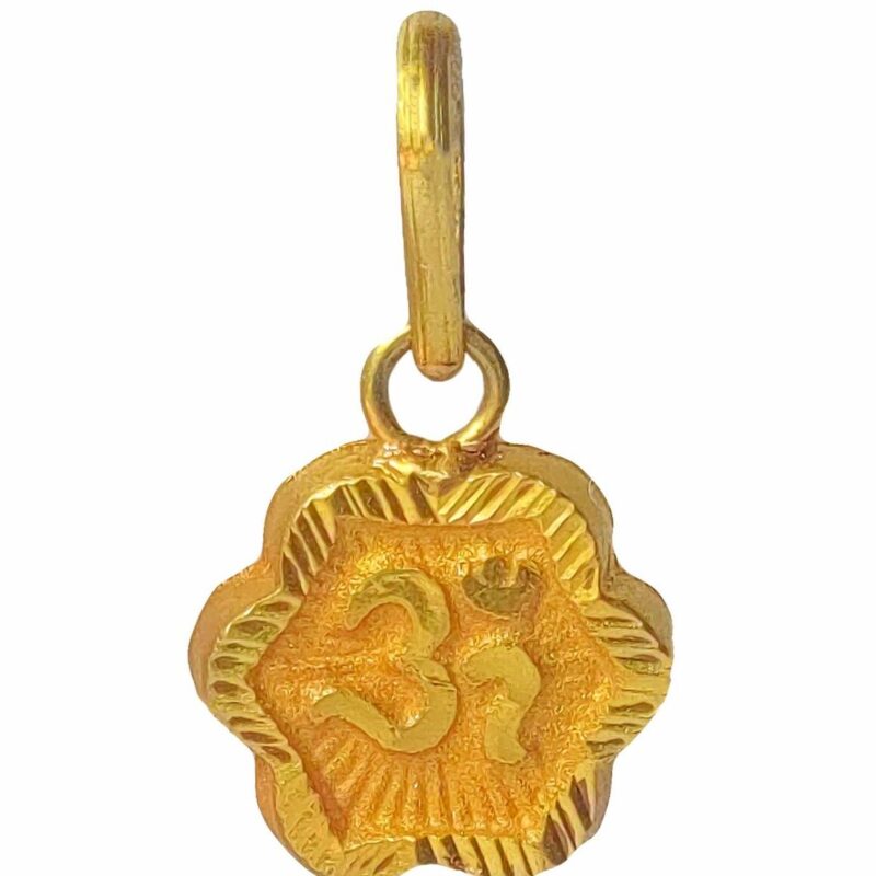 22K/18K Real Certified Fine Yellow Gold Divine Mens Pendant