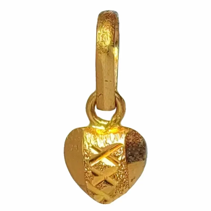 22K/18K Real Certified Fine Yellow Gold Beautiful  Womens Pendant