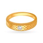 Solid 22K/18K Fine Yellow Gold Certified Mens And Boys Band Ring - Image 2
