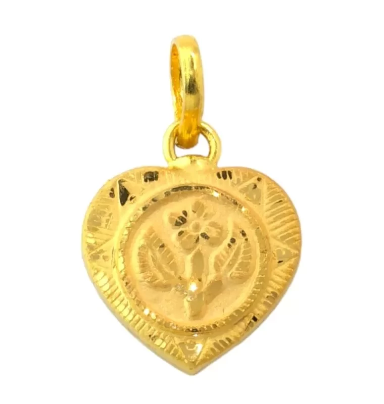 22K/18K Real Certified Fine Yellow Gold Divine  Womens Pendant