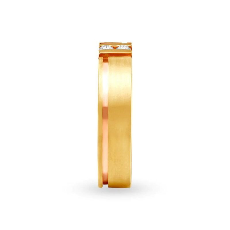 Solid 22K/18K Fine Yellow Gold Certified Mens And Boys Band Ring - Image 3