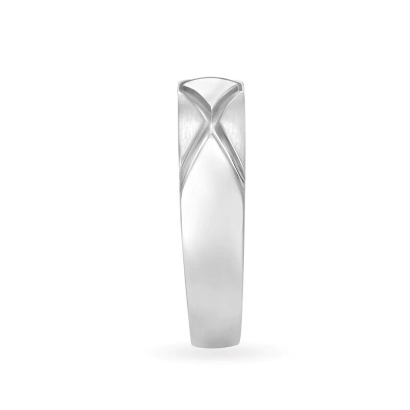 Solid 22K/18K Fine White Gold Certified Mens And Boys Band Ring - Image 3