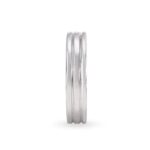 Solid 22K/18K Fine White Gold Certified Mens And Boys Band Ring - Image 3