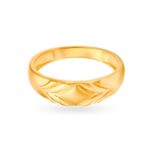 Solid 22K/18K Fine Yellow Gold Certified Mens And Boys Band Ring - Image 2