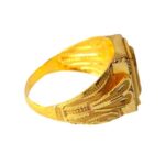 Solid 22K/18K Fine Yellow Gold Certified Mens And Boys Statement Ring - Image 2