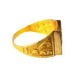 Solid 22K/18K Fine Yellow Gold Certified Mens And Boys Statement Ring - Image 2
