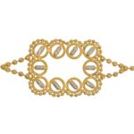 22K Pure Fine Yellow Gold Certified Stamped Elegant Design Womens Bracelet