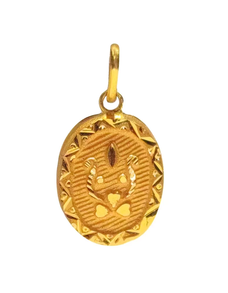 22K/18K Real Certified Fine Yellow Gold Magnificient Womens Pendant
