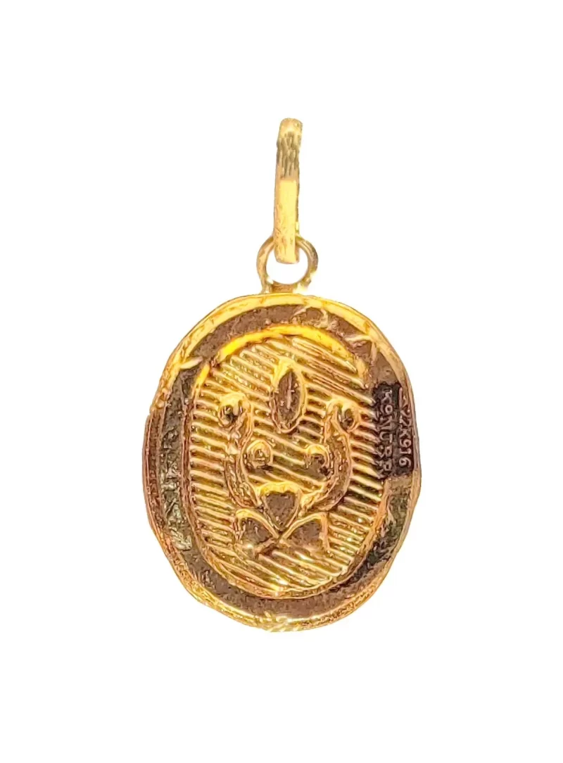 22K/18K Real Certified Fine Yellow Gold Magnificient Womens Pendant - Image 2