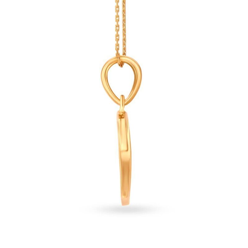 22K/18K Real Certified Fine Yellow Gold Y Letter Womens Pendant - Image 2