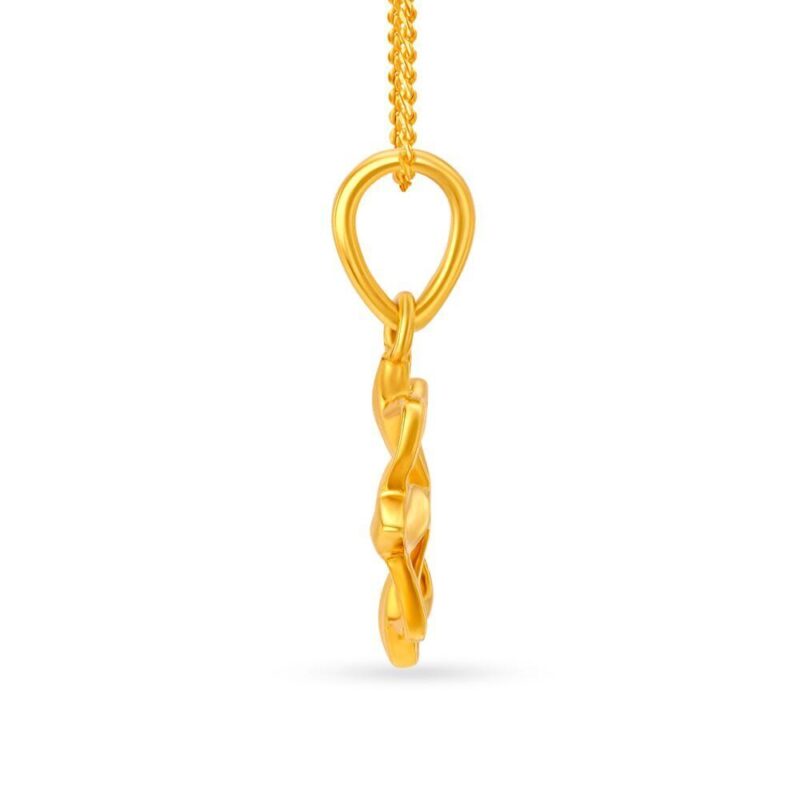22K/18K Real Certified Fine Yellow Gold Graceful Womens Pendant - Image 2