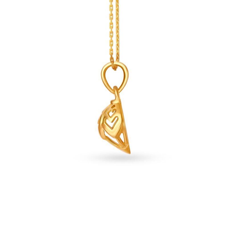 22K/18K Real Certified Fine Yellow Gold Glamorous Womens Pendant - Image 2