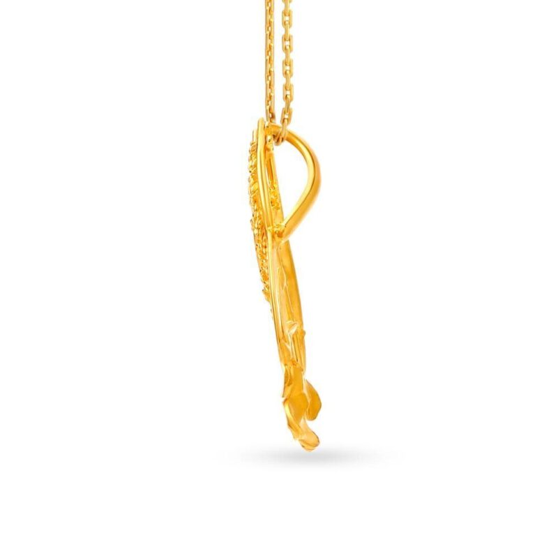 22K/18K Real Certified Fine Yellow Gold Pretty Womens Pendant - Image 2