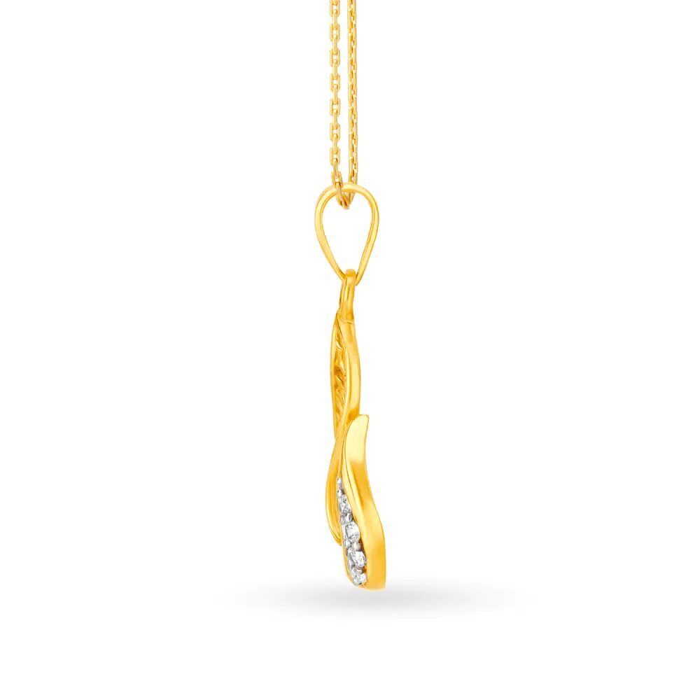 22K/18K Real Certified Fine Yellow Gold Attractive Womens Pendant - Image 2
