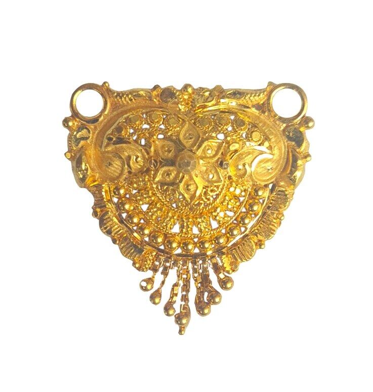 22K/18K Real Certified Fine Yellow Gold Gorgeous Mangalsutra Pendant
