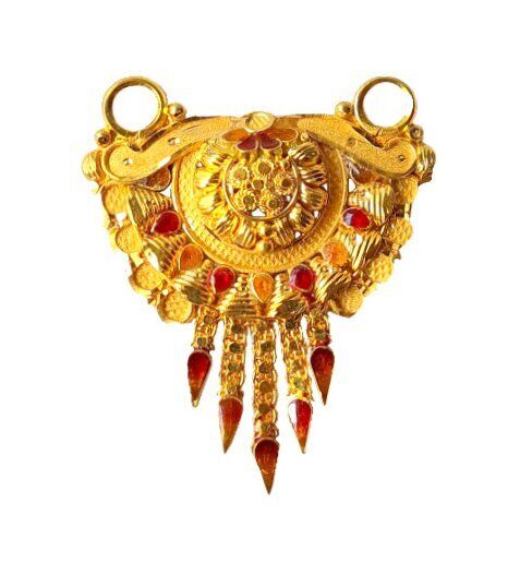 22K/18K Real Certified Fine Yellow Gold Divine Mangalsutra Pendant