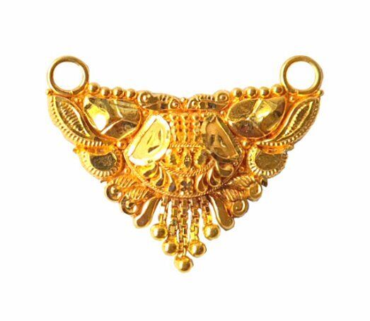 22K/18K Real Certified Fine Yellow Gold Gorgeous Mangalsutra Pendant