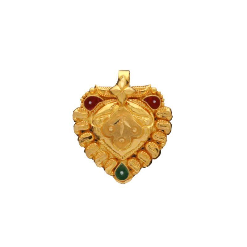 22K/18K Real Certified Fine Yellow Gold Beauteous Mangalsutra Pendant