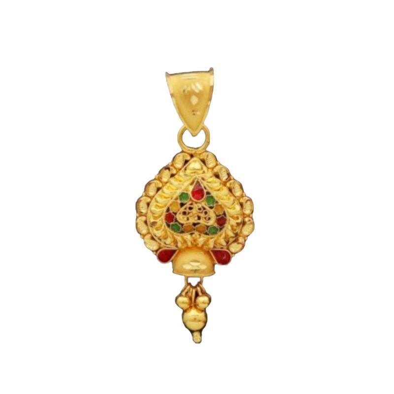 22K/18K Real Certified Fine Yellow Gold Beauteous Mangalsutra Pendant