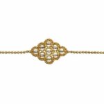 22K Pure Fine Yellow Gold Certified Stamped Abstract Design Womens Bracelet - Image 4