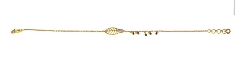 22K Pure Fine Yellow Gold Certified Stamped Beautiful Design Womens Bracelet - Image 3