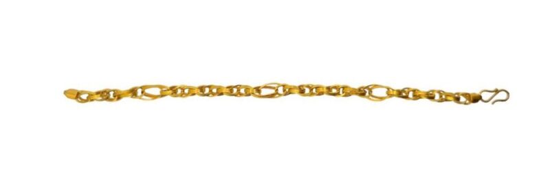 22K Pure Fine Yellow Gold Certified Stamped Elegant Design Mens Bracelet - Image 3