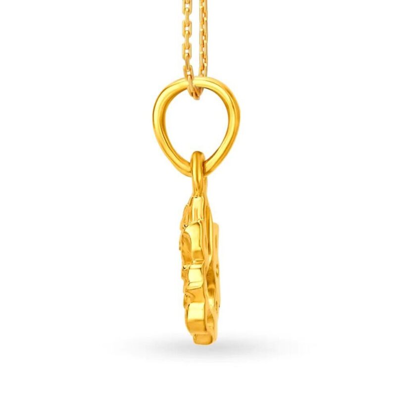 22K/18K Real Certified Fine Yellow Gold Beautiful Mens Pendant - Image 2