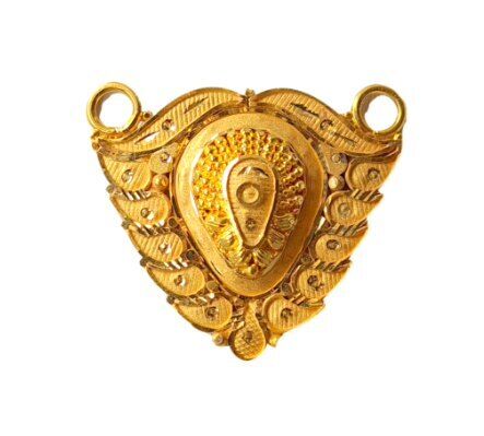 22K/18K Real Certified Fine Yellow Gold Divine Mangalsutra Pendant