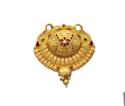 22K/18K Real Certified Fine Yellow Gold Classy Mangalsutra Pendant