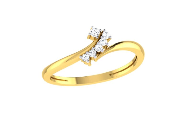 Solid 22K/18K Fine Yellow Gold Certified Women And Girls Statement Ring - Image 2