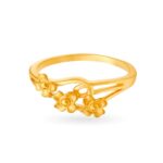 Solid 22K/18K Fine Yellow Gold Certified Women And Girls Statement Ring - Image 2