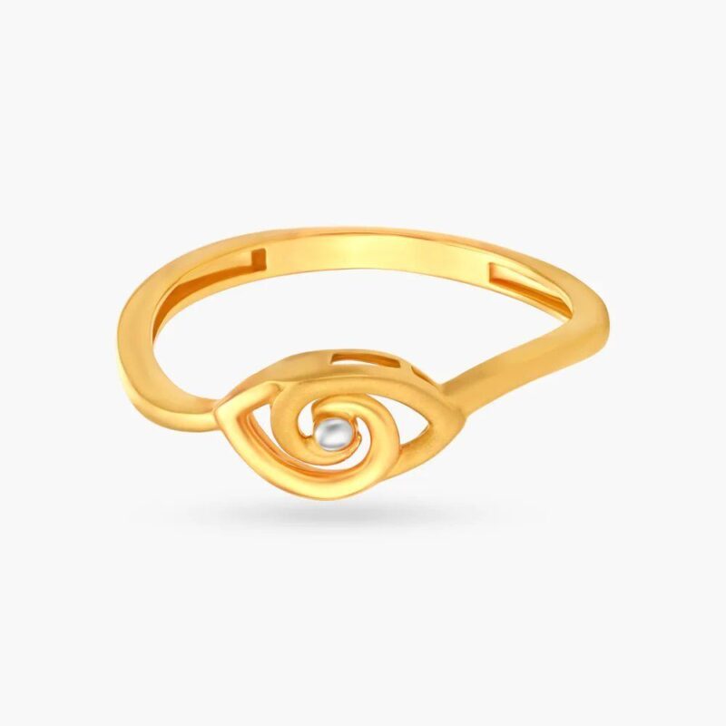 Solid 22K/18K Fine Yellow Gold Certified Women And Girls Statement Ring - Image 2
